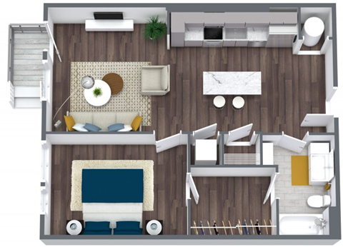 1 Bedroom 1 Bath F3 10th and Dairy